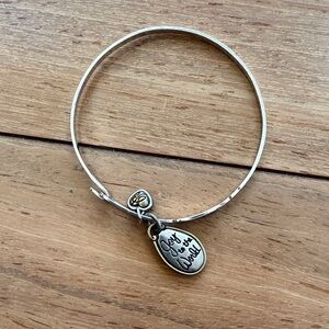 Brighton Silver-Tone 'Joy to the World' Charm Bangle